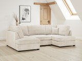 Carnaby Sofa Boucle U Shape Corner in Beige
