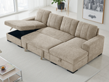 Como Sofabed U Shape Corner In Beige