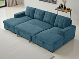 Como Sofabed U Shape Corner In Blue