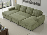Como Sofabed U Shape Corner In Green