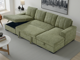 Como Sofabed U Shape Corner In Green