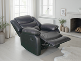 Conrad Manual Recliner Sofa Armchair In Black