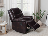 Conrad Manual Recliner Sofa Armchair In Brown