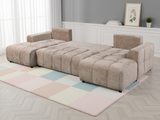 Shanghai LuxuryU Shape Corner Sofabed In  Beige