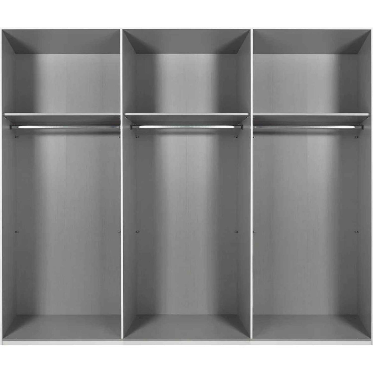 Arundel Sahara Grey 270cm Sliding Door Wardrobe with Mirror