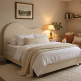 Cloud Boucle Upholstered Bed Frame