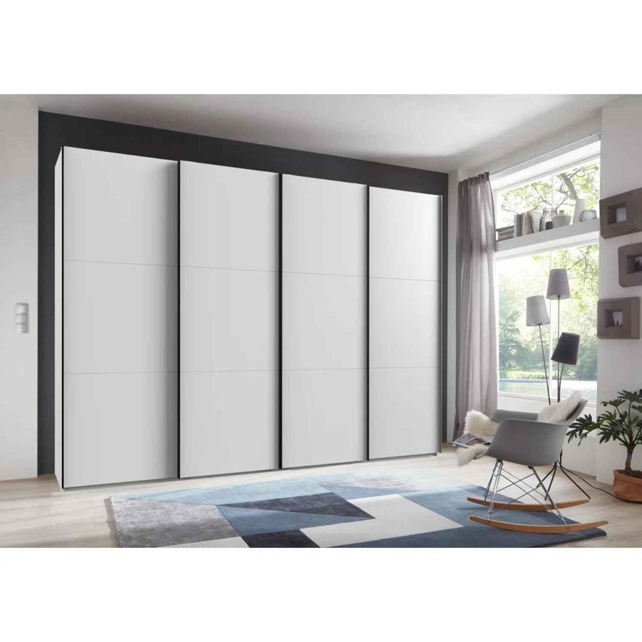 Guildford 4 Door Sliding Wardrobe in White
