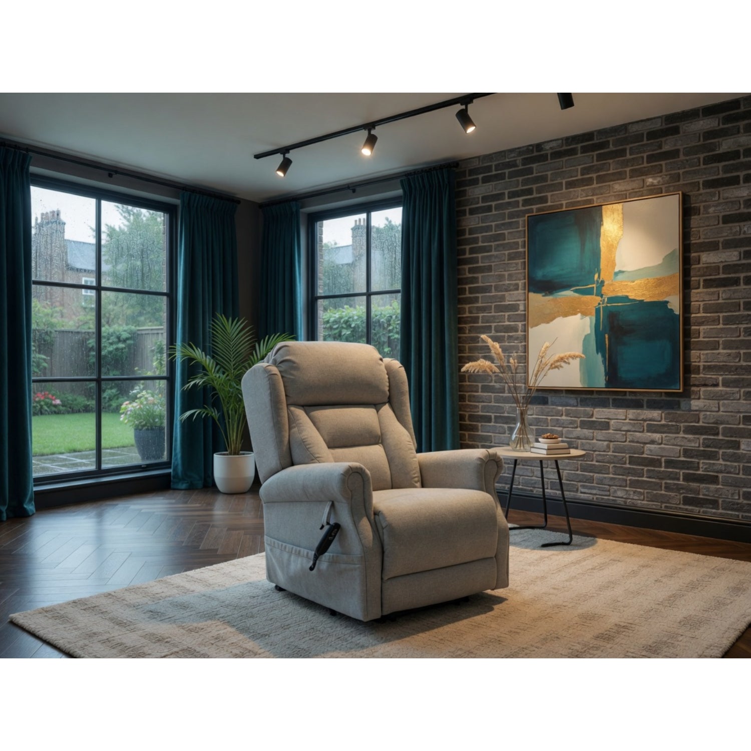 Fairmont Rise and Recline Chair in Beige