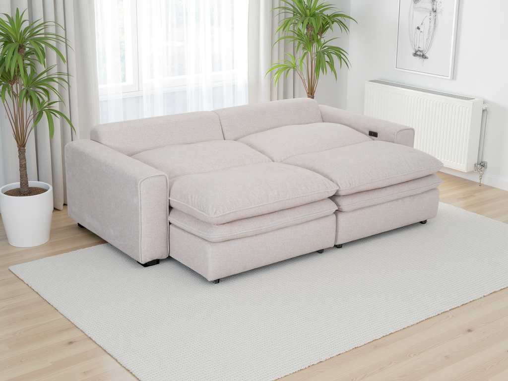 Florence Cloud Electric Sofa In  Beige