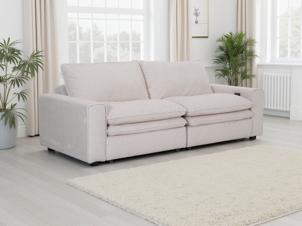 Florence Cloud Electric Sofa In  Beige
