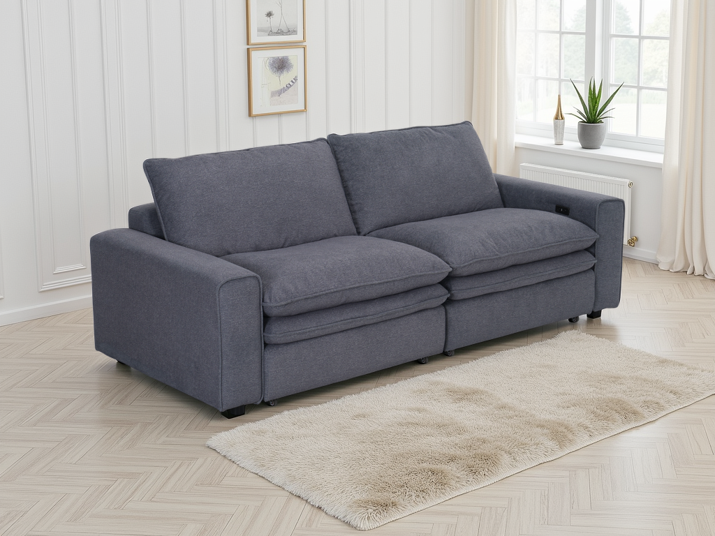 Florence Cloud Electric Sofa In Grey