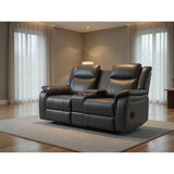 Galaxy Tech Electric Recliner 2 Seater Leather