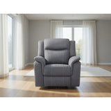 Galaxy Tech Electric Recliner Armchair Fabric in Grey