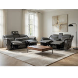Galaxy Tech Electric Recliner Sofa 3+2 Set In Grey