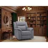 Galaxy Tech Electric Recliner Fabric 3+1+1 Sofa Set In Grey
