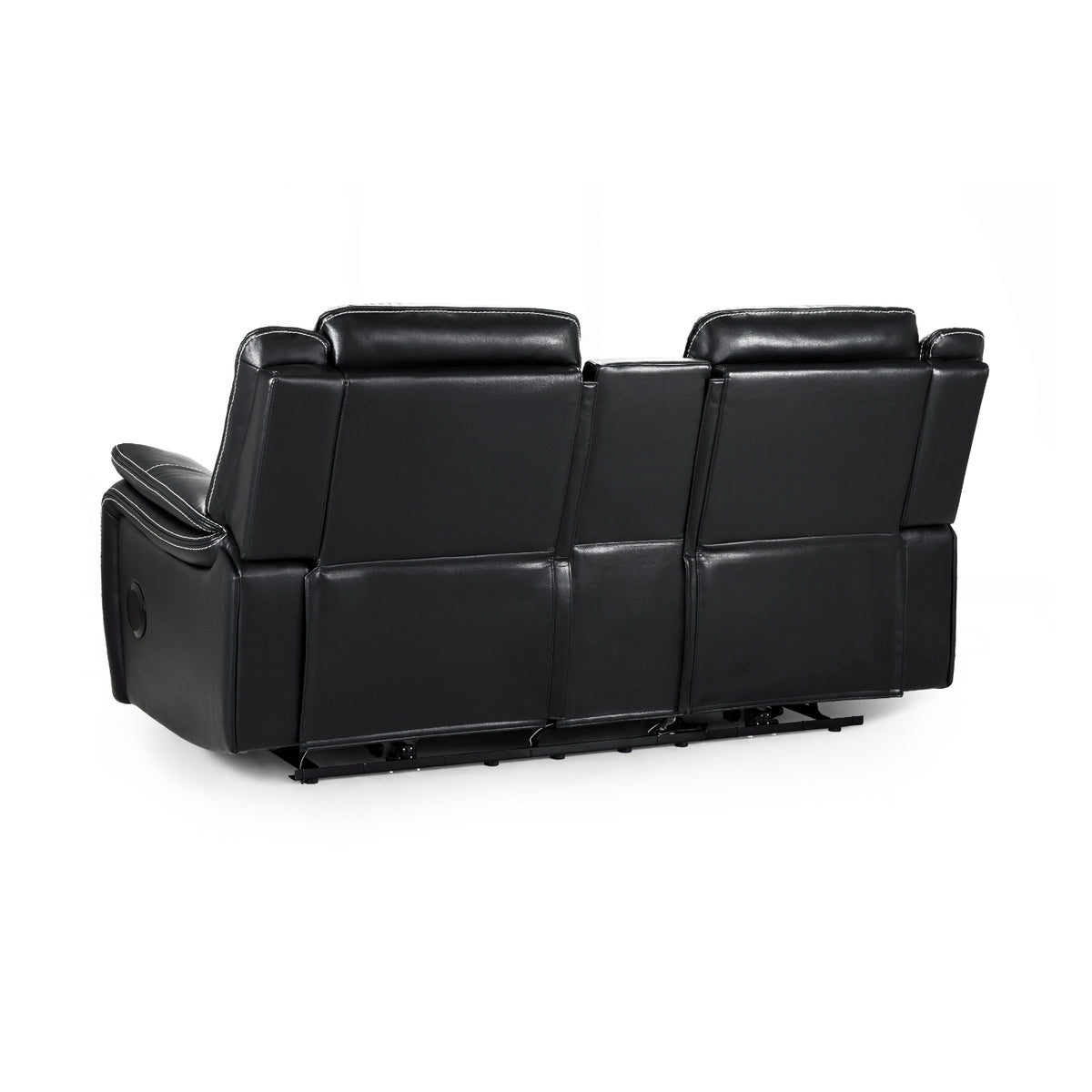 Galaxy Tech Electric Recliner 3+2+1 Sofa Set In Black