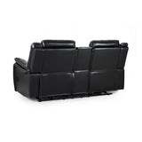 Galaxy Tech Electric Recliner 3+2+1 Sofa Set In Black