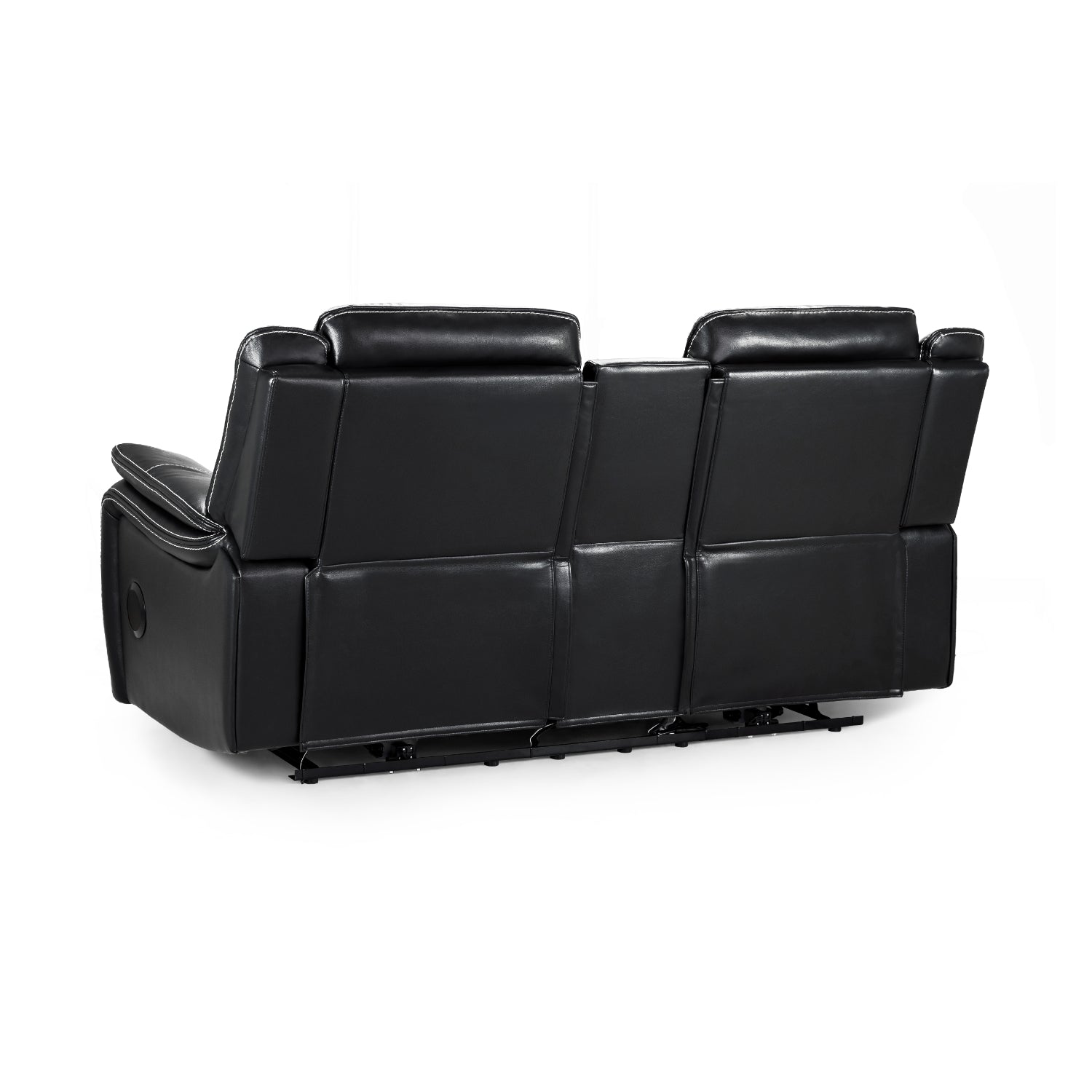 Galaxy Tech Electric Recliner 3+2+1 Sofa Set In Black