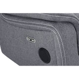 Galaxy Tech Electric Recliner Fabric 3+1+1 Sofa Set In Grey