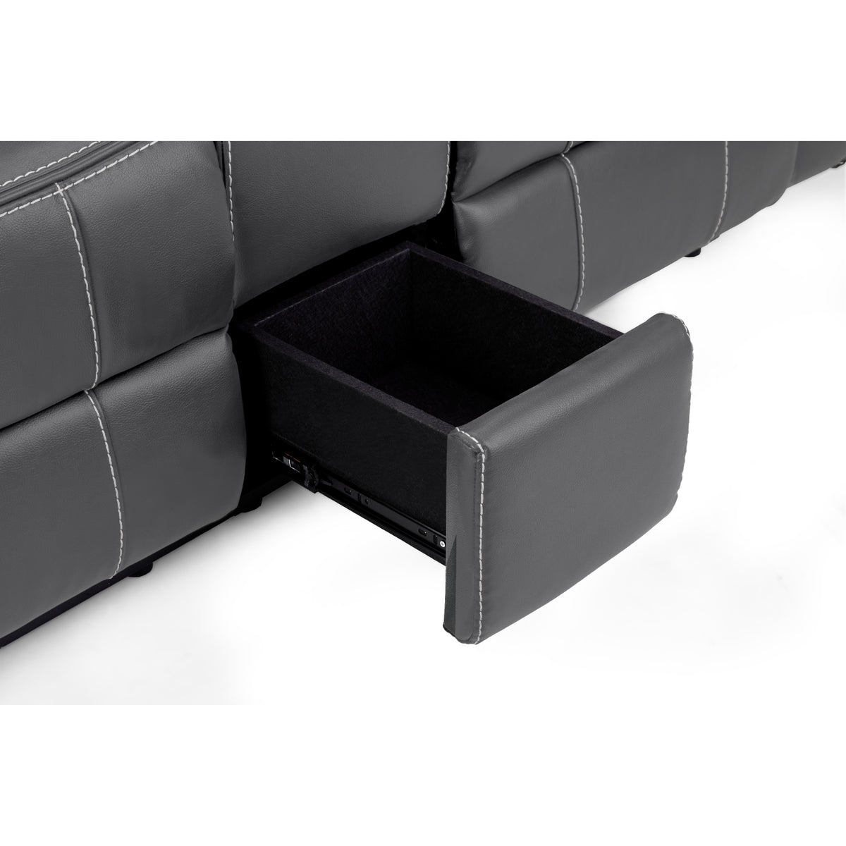 Galaxy Tech Electric Recliner 3+1+1 Sofa Set In Grey