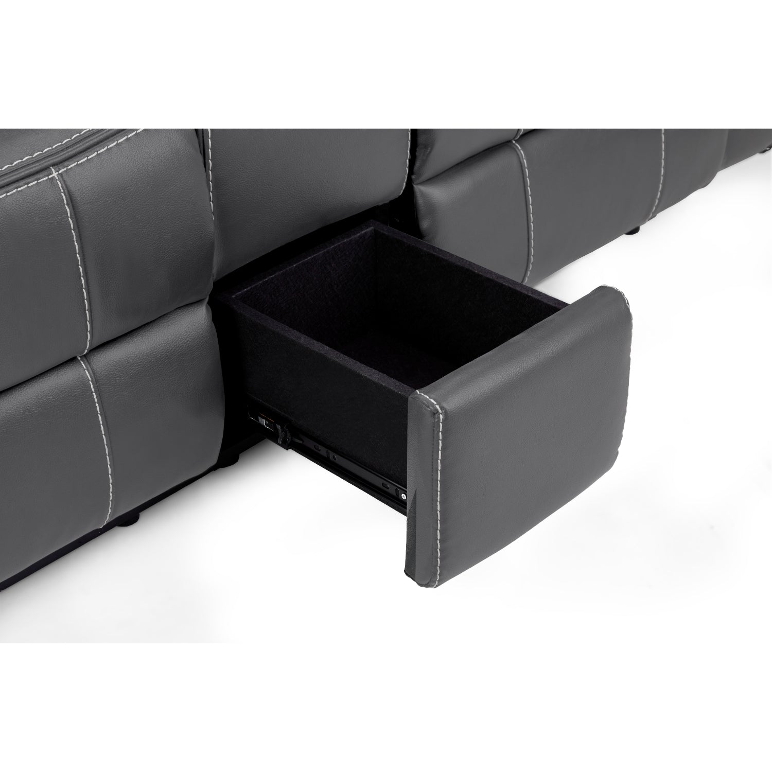 Galaxy Tech Electric Recliner 3+1+1 Sofa Set In Grey