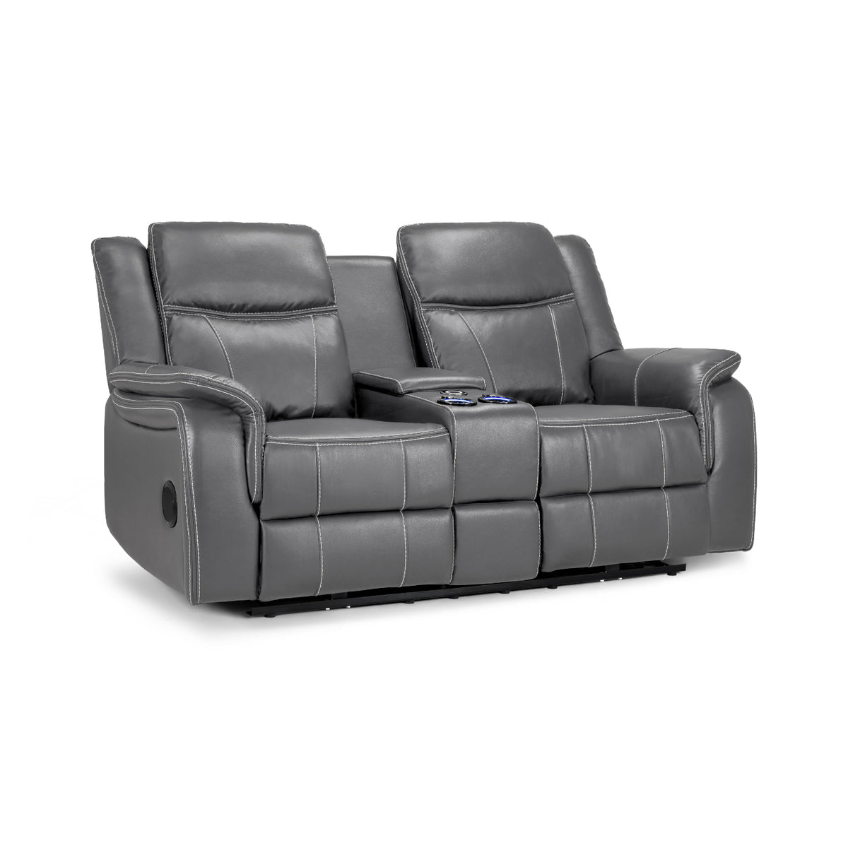 Galaxy Tech Electric Recliner 3+1+1 Sofa Set In Grey
