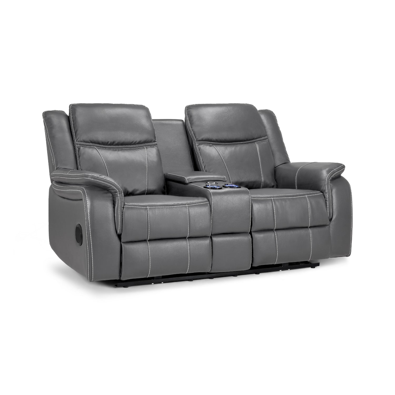 Galaxy Tech Electric Recliner 3+1+1 Sofa Set In Grey