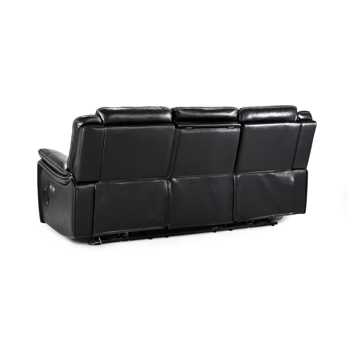 Galaxy Tech Electric Recliner 3+1+1  Sofa Set In Black