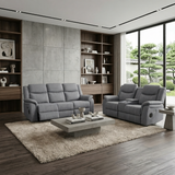 Galaxy Tech Electric Recliner 3+2  Sofa Set in Grey Fabric