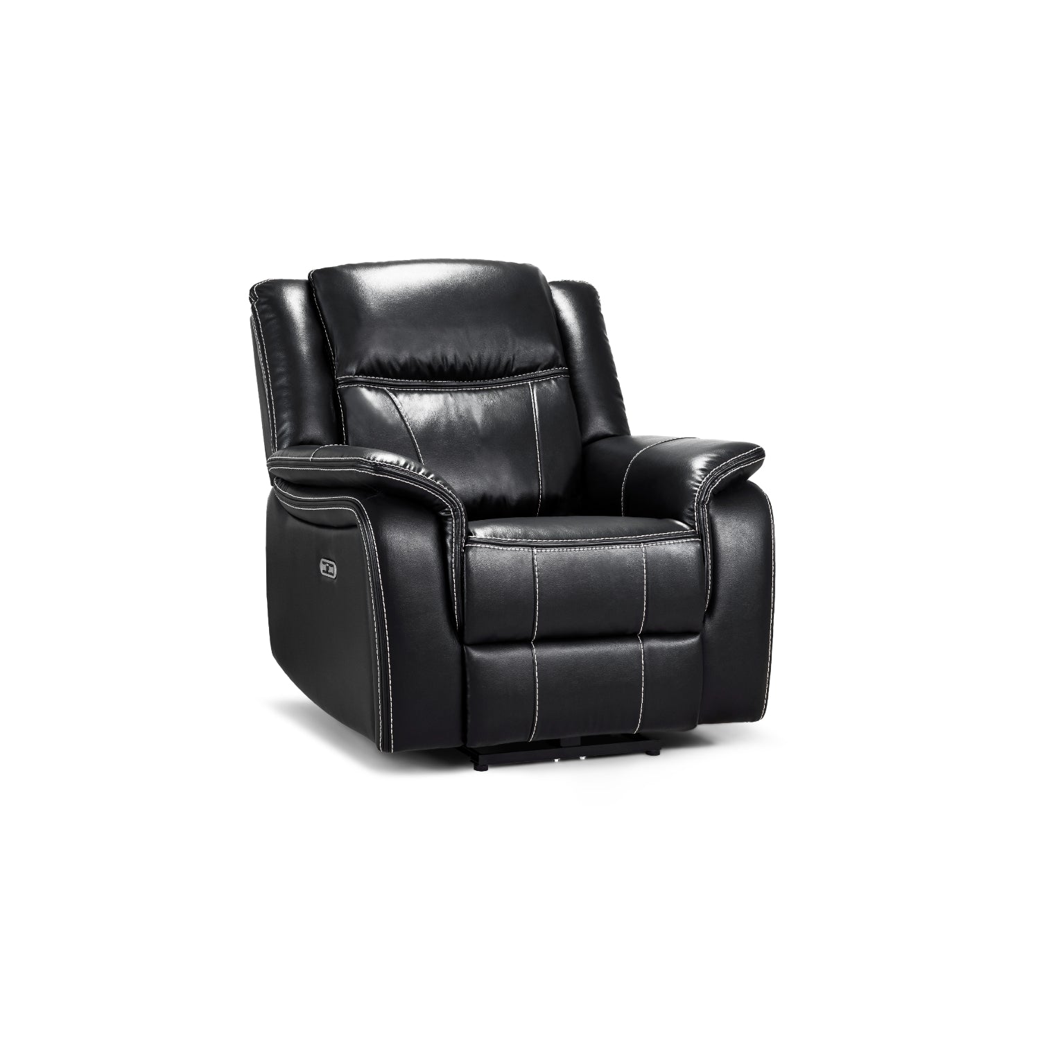 Galaxy Tech Electric Recliner 3+2+1 Sofa Set In Black