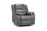 Galaxy Tech Electric Recliner Armchair Leather in  Grey