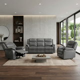 Galaxy Tech Electric Recliner 3+1+1 Sofa Set In Grey