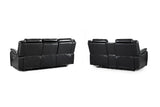Galaxy Tech Electric Recliner 3+2 Sofa Set in  Black