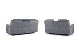 Galaxy Tech Electric Recliner 3+2  Sofa Set in Grey Fabric