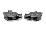 Galaxy Tech Electric Recliner Sofa 3+2 Set In Grey