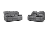 Galaxy Tech Electric Recliner Sofa 3+2 Set In Grey