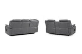 Galaxy Tech Electric Recliner Sofa 3+2 Set In Grey