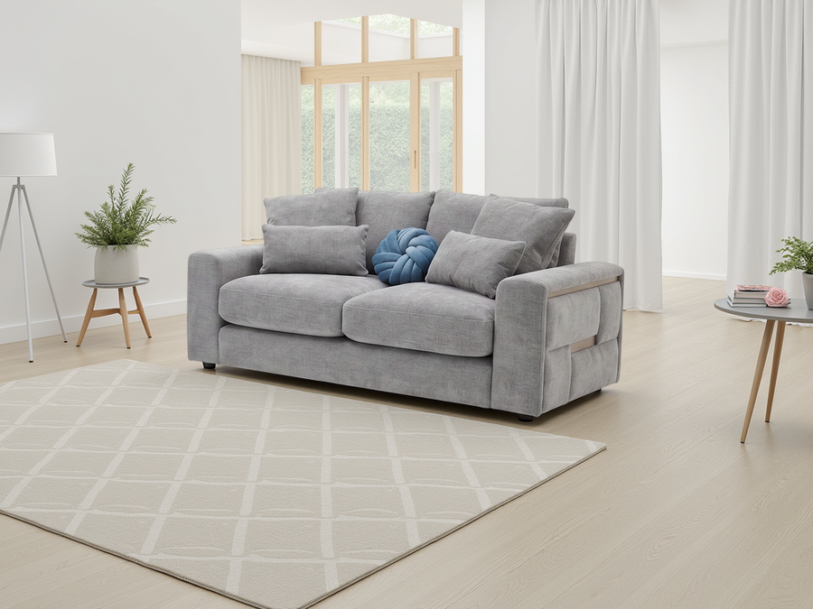 Alnwick Grey 2 Seater Sofa