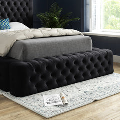 Grand Milan Pleated Upholstery Bed Frame