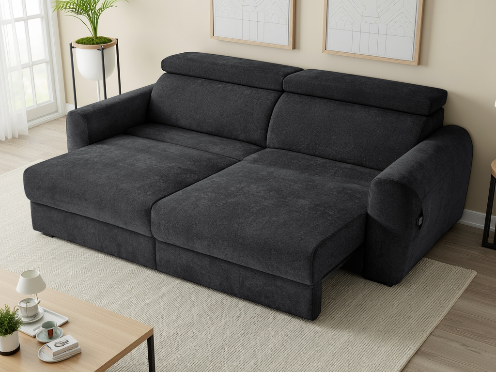 Dakota Electric Sofabed 3 Seater  Black