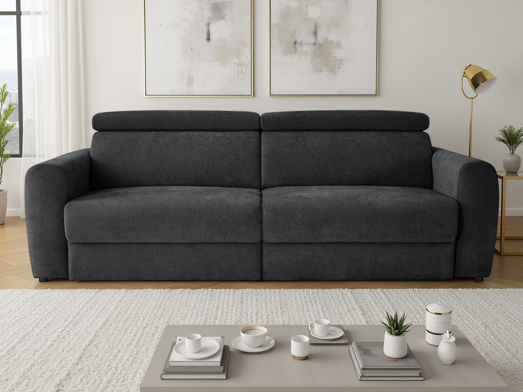 Dakota Electric Sofabed 3 Seater  Black