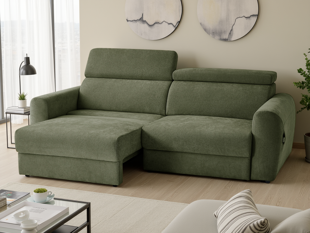 Dakota Electric Sofabed 3 Seater In Green