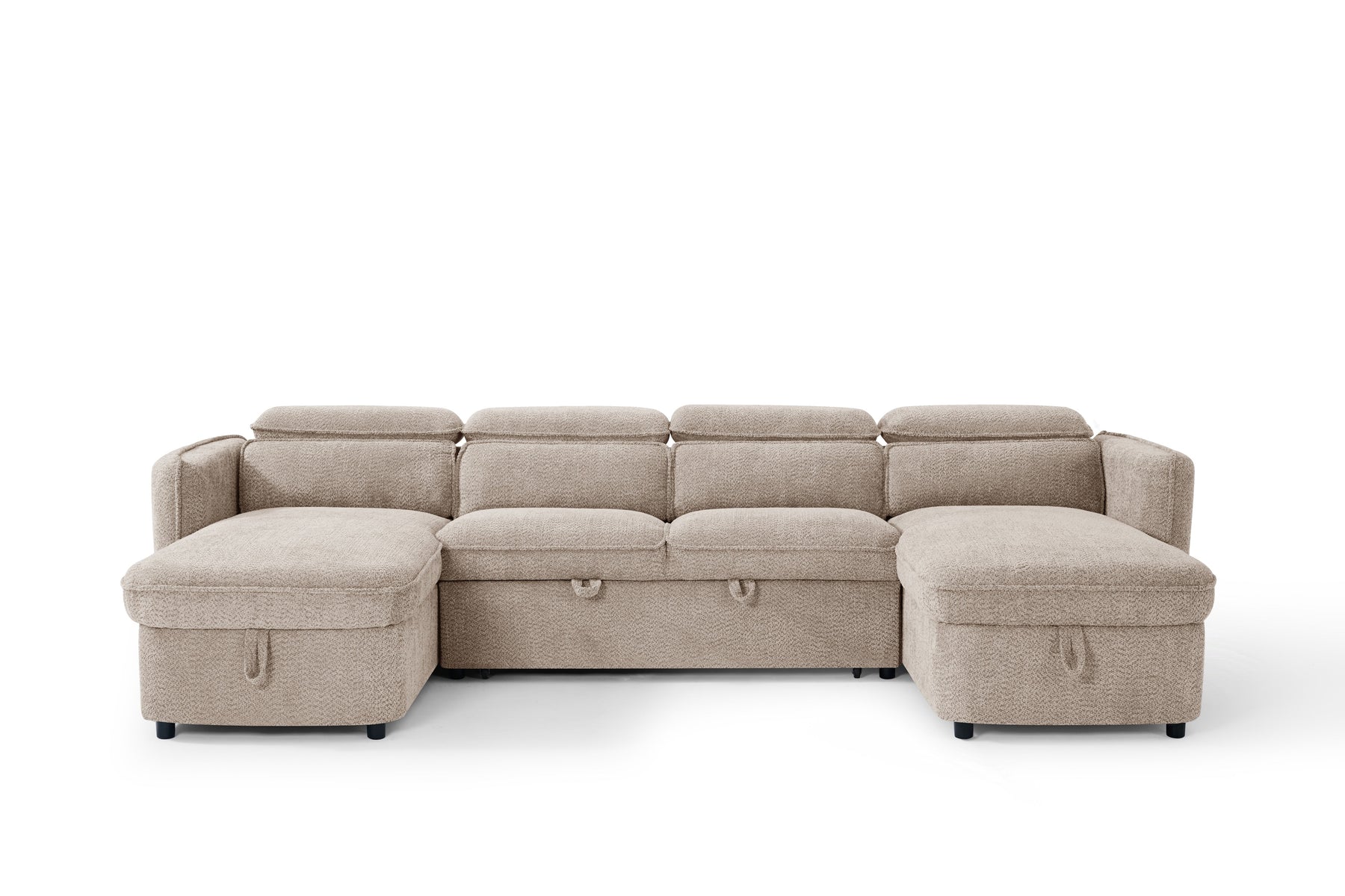Capri Sofabed U Shape Corner In Beige