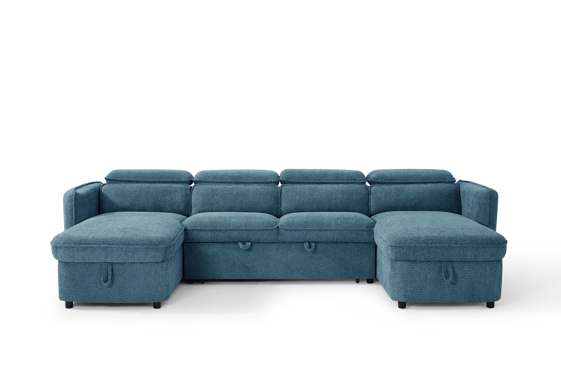 Capri Sofabed U Shape Corner In Blue