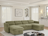Capri Sofabed U Shape Corner In Green