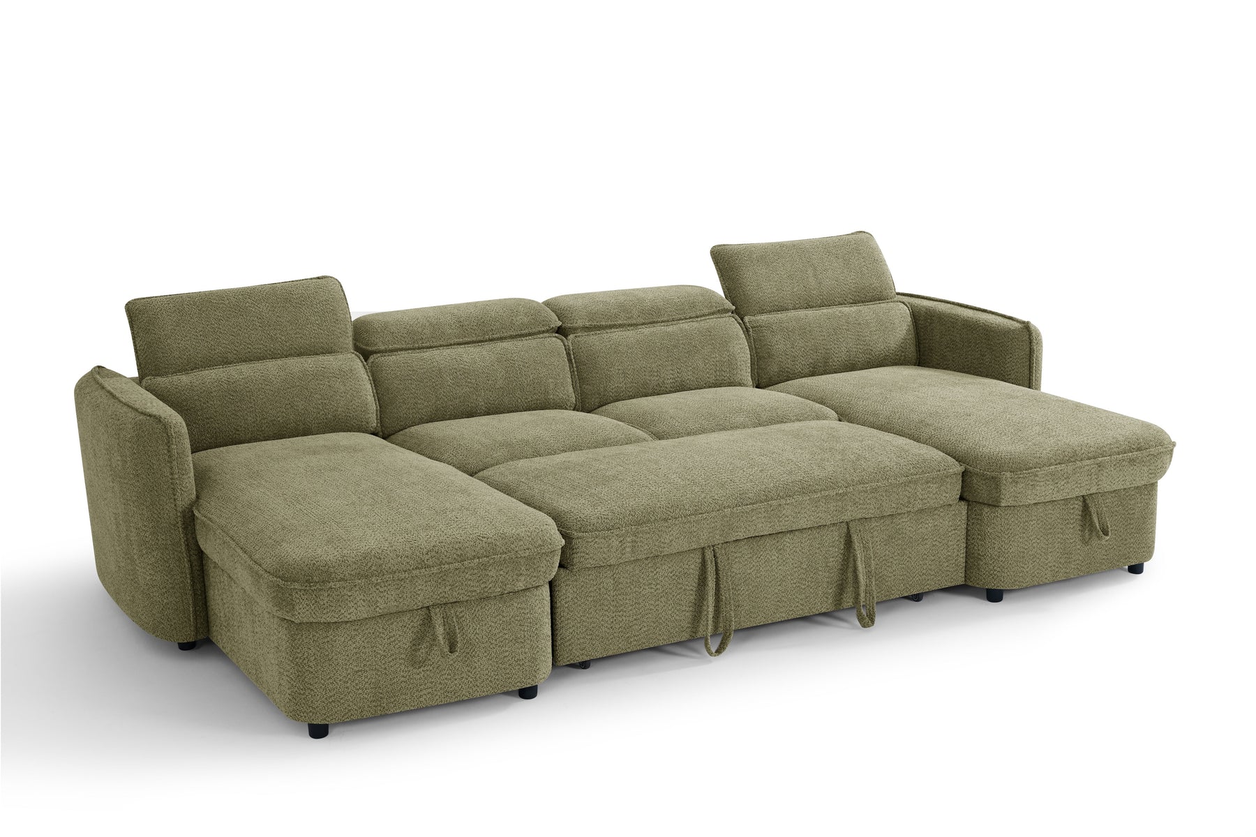 Capri Sofabed U Shape Corner In Green