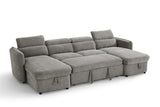 Capri Sofabed U Shape Corner In Grey