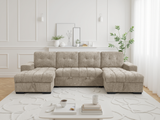 Palermo Sofabed  U Shape Corner In Beige