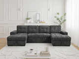 Palermo Sofabed  U Shape Corner In Grey