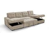 Palermo Sofabed  U Shape Corner In Beige
